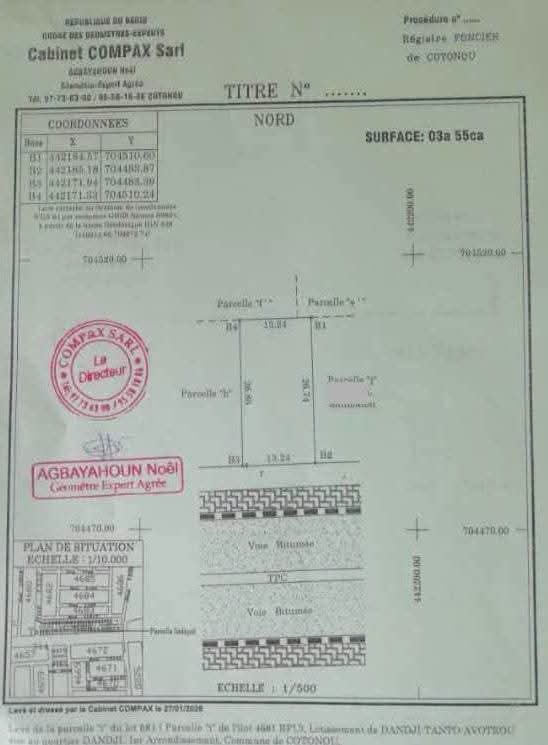 2 PARCELLES CLÔTURÉES DÉJÀ LOTIES ET RECASÉES À VENDRE, CINÉMA CONCORDE - YAGBÉ - AKPAKPA